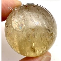 Sm Citrin kugle.  40gram. 31mm. 