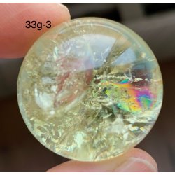 Sm Citrin kugle. 33gram. 28mm. 