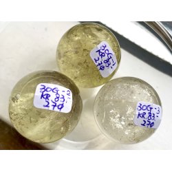 Sm Citrin kugle. 30gram. 27mm. 