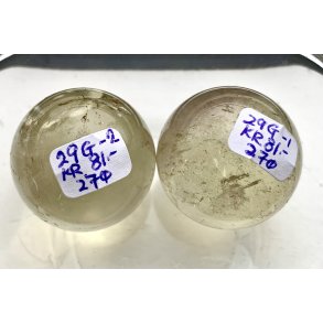 Sm Citrin kugle. 29gram. 27mm. 