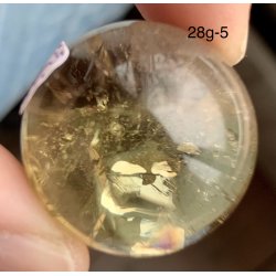 Sm Citrin kugle. 28gram. 27mm. 