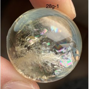 Sm Citrin kugle. 28gram. 27mm. 