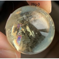 Sm Citrin kugle. 28gram. 27mm. 