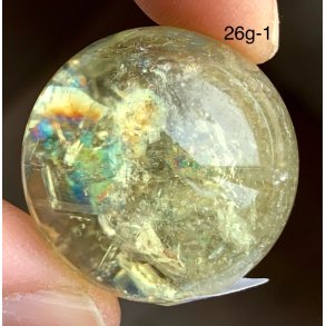 Sm Citrin kugle. 26gram. 27mm. 