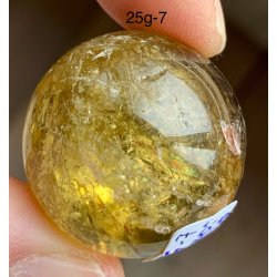 Sm Citrin kugle. 25gram. 27mm. 