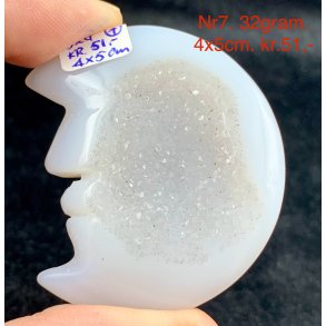 Druzy agat/ametyst m�neansigt-7