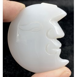 Druzy agat/ametyst m�neansigt-7