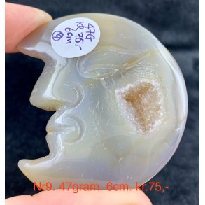 Druzy agat/ametyst m�neansigt-9