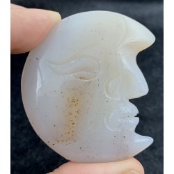 Druzy agat/ametyst m�neansigt-6