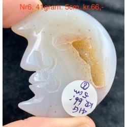 Druzy agat/ametyst m�neansigt-6