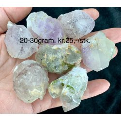 Natur r fantom/garden kvarts spidser 20-30Gram. 