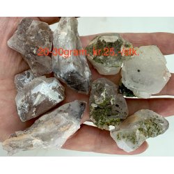 Natur r fantom/garden kvarts spidser 20-30gram. 