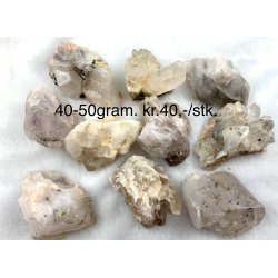 Natur r fantom/garden kvarts spidser 40-50gram. 