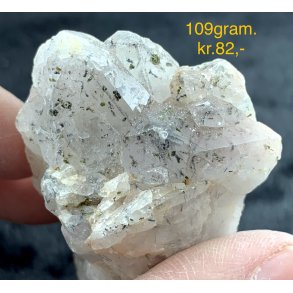 Natur r fantom/garden kvarts spidser 109gram. 