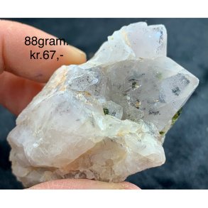 Natur r fantom/garden kvarts spidser 88gram. 