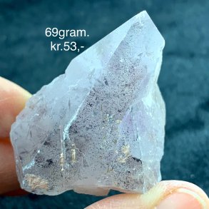 Natur r fantom/garden kvarts spidser 69gram. 