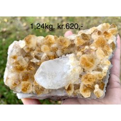 Natur r Citrin klynge, 1,24kg. 