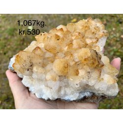 Natur r Citrin klynge, 1,067kg. 