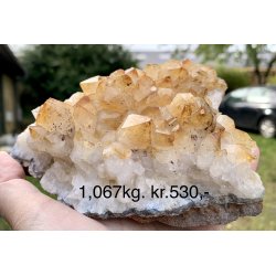 Natur r Citrin klynge, 1,067kg. 