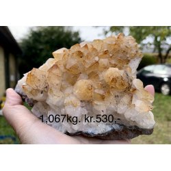 Natur r Citrin klynge, 1,067kg. 