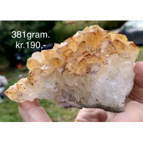 Natur r Citrin klynge, 381gram. 