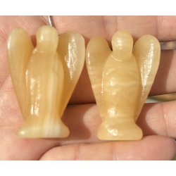 Gul calcit. 2x3x4cm. 