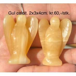 Gul calcit. 2x3x4cm. 