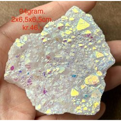 Engle aura bjergkrystal klynge 94gram. 