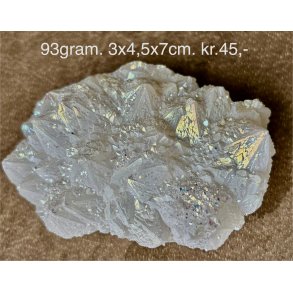 Engle aura bjergkrystal klynge 93gram. 