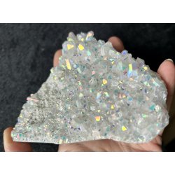 Engle aura bjergkrystal klynge 354gram. 