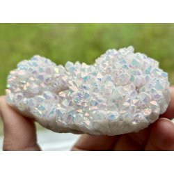 Engle aura bjergkrystal klynge 143gram. 