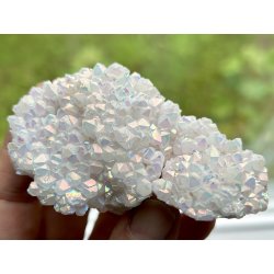 Engle aura bjergkrystal klynge 143gram. 