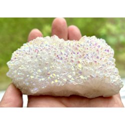 Engle aura bjergkrystal klynge 226gram. 