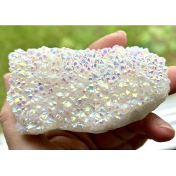 Engle aura bjergkrystal klynge 226gram. 