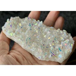 Engle aura bjergkrystal klynge 244gram. 