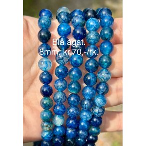 Agat mrke bl. 8mm. 