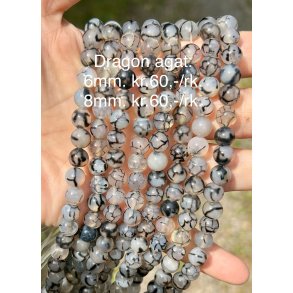 Dragon agat. 6mm. 