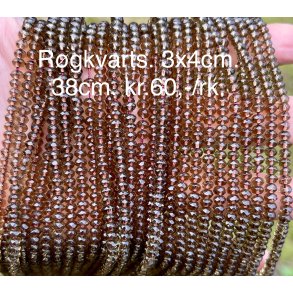 Rgkvarts. 3x4mm. 38cm. 