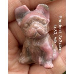 Rhodonit hund 3x3x4cm. 