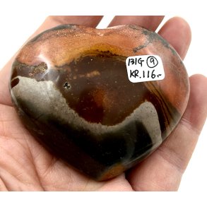 Polychrome jaspis hjerte-9