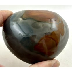 Polychrome jaspis hjerte-4