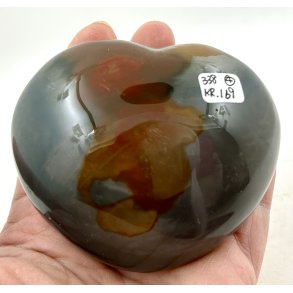 Polychrome jaspis hjerte-4
