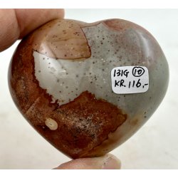 Polychrome jaspis hjerte-10
