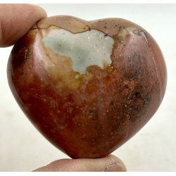 Polychrome jaspis hjerte-10
