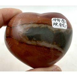 Polychrome jaspis hjerte-7