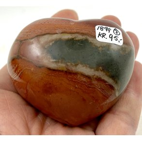 Polychrome jaspis hjerte-7