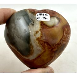 Polychrome jaspis hjerte-1
