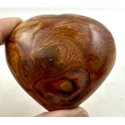 Polychrome jaspis hjerte-1