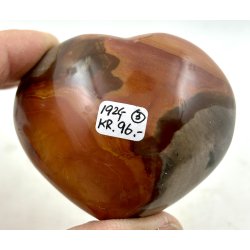Polychrome jaspis hjerte-3