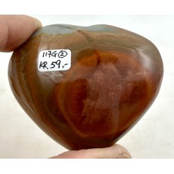 Polychrome jaspis hjerte-2
